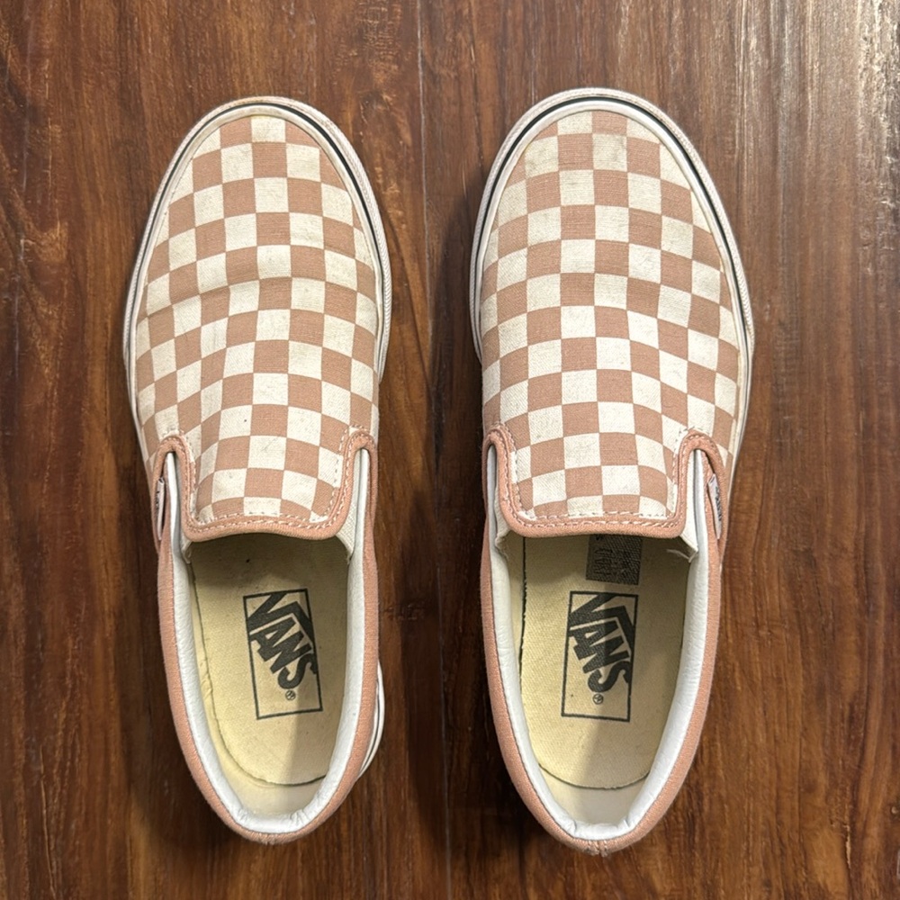 Pink Checkered Vans